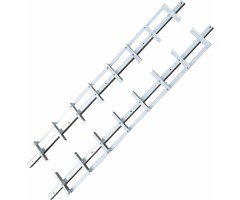Flex Fence 50 cm draaibare lamellen - RVS
