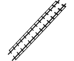 Heebra Zwarte Flex Fence 50 cm Draaibare Lamellen