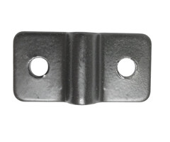 Traliebeslag 20x36mm [2mm] Zwart Verzinkt
