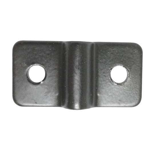 Traliebeslag 20x36mm [2mm] Zwart Verzinkt