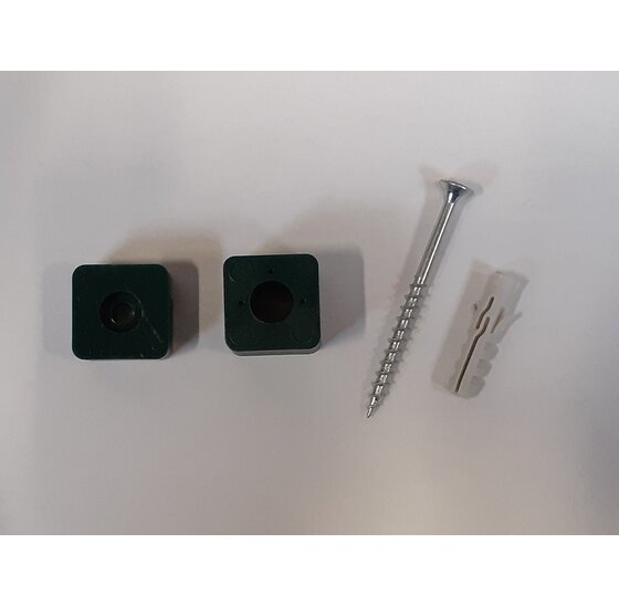 Afstandhouder 20mm Gaaspanelen Vierkant Groen - 10 stuks