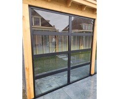 Glaswand Zwart Aluminium 2240x1785mm