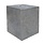Hardsteen sokkel 240x240x300mm met Ø50mm opening, zonder facet