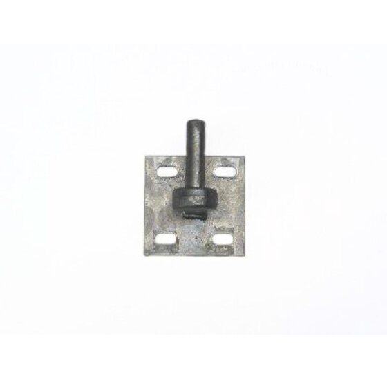 Duim op plaat Vuurverzinkt 100x100mm (ovaal)