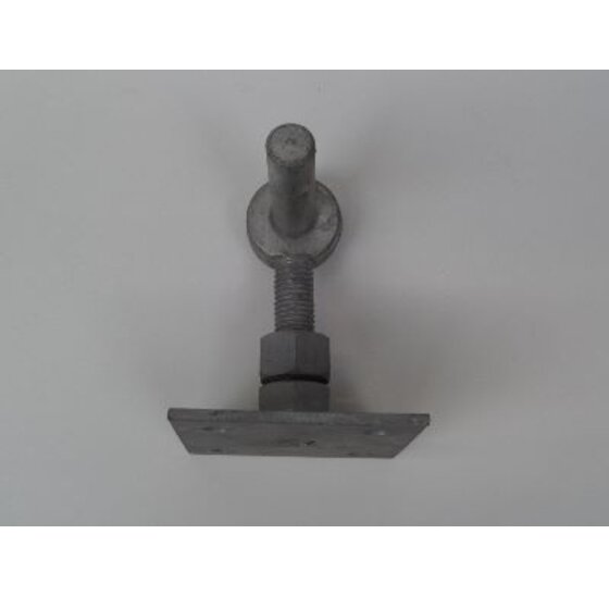 Duim op plaat - verstelbaar Vuurverzinkt 100x100mm