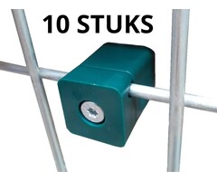 Afstandhouder 20mm voor gaaspanelen Vierkant Groen - Per zakje 10 stuks