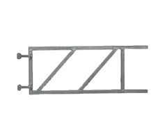 Verstelbaar poortframe 100x40cm - 2mm staal vuurverzinkt
