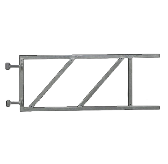 Verstelbaar poortframe 100x40cm - 2mm staal vuurverzinkt