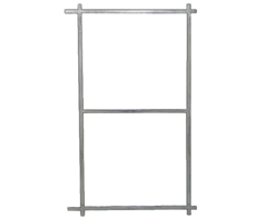 Schuifpoort frame 116,5x190 cm - vuurverzinkt staal 2mm - poortframe
