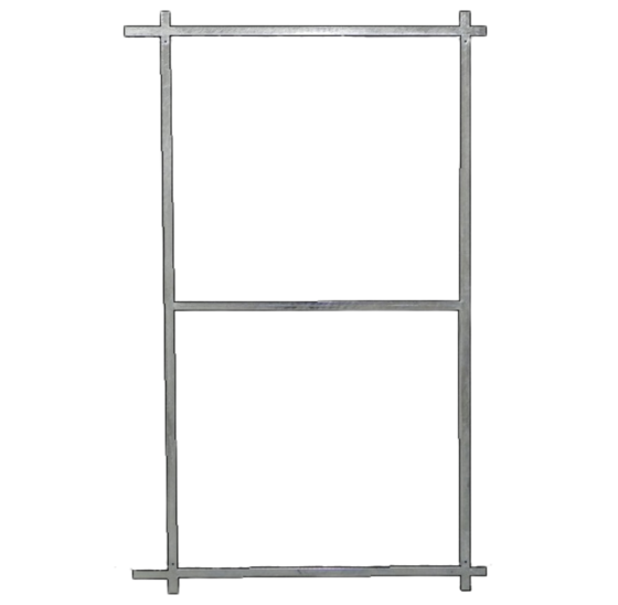 Schuifpoort frame 116,5x190 cm - vuurverzinkt staal 2mm - poortframe