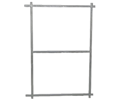 Poortframe 136,5x190cm voor schuifpoorten - [2mm] - Vuurverzinkt