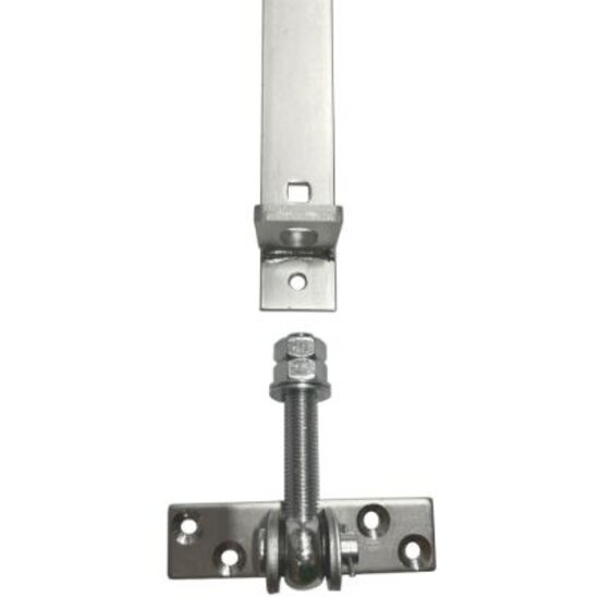 Verstelbaar poortbeslag 670x40x5mm - Galvanisch Verzinkt