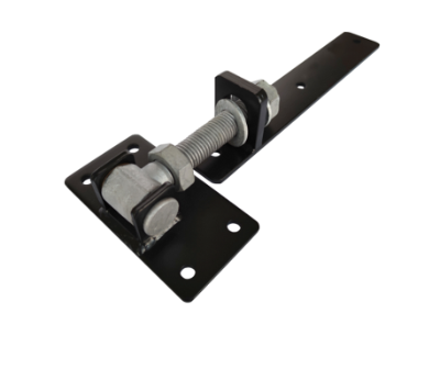 Verstelbaar poortbeslag 300x50x6mm - Zwart Gepoedercoat