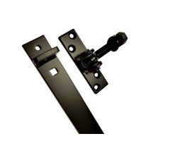 Verstelbaar poortbeslag 670x40x5mm- Zwart Gepoedercoat