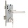 Deurbeslag Set Poortslot RVS 74x170mm Slotkast