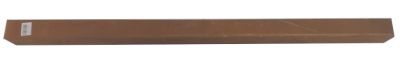 Cortenstaal kantopsluiting 100 cm voor betonband 6x5,2 cm, 1 mm dik