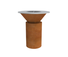 BBQ Cortenstaal Ø85x100cm (cylinder)