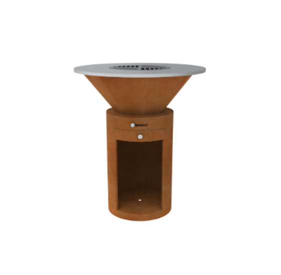 BBQ Cortenstaal Ø85x100cm (cylinder)