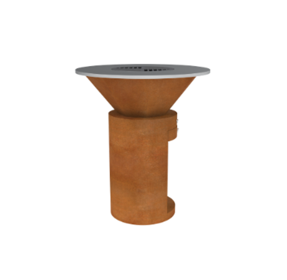 BBQ Cortenstaal Ø85x100cm (cylinder)