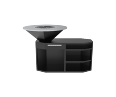 BBQ Staal Ø85x130x100cm (octagonaal)