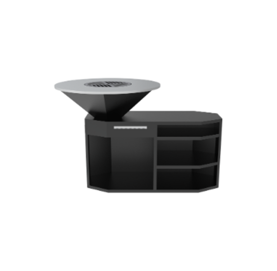 BBQ Staal Ø85x130x100cm (octagonaal)