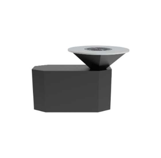 BBQ Staal Ø85x130x100cm (octagonaal)