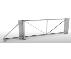 Schuifpoort 180cm Galvanisch verzinkt