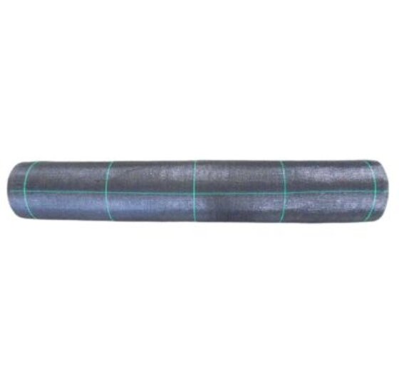Anti-worteldoek 105g/m² zwartgroen 5,25x100m met ruitenpatroon