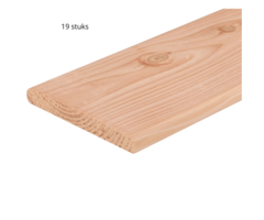 Plank Douglas blank 180x14x1.6cm - Per 19 stuks