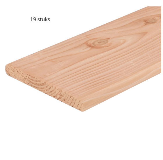 Plank Douglas blank 180x14x1.6cm - Per 19 stuks