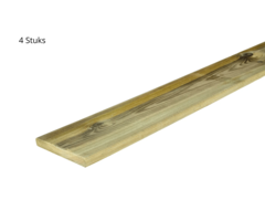 Geïmpregneerde grenen planken 180x14x1,5 cm geschaafd (4 stuks)