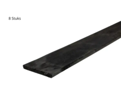 Zwarte planken 179.5x14x1.6cm Geïmpregneerd Grenen set 8 stuk voor Flex Fence