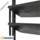 Flex Fence schutting 220 cm hoog met draaibare lamellen zwart compleet