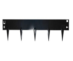 Borderrand staal gepoedercoat zwart 106x24 cm (1,5 mm dikte)