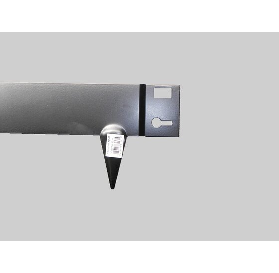 Kantopsluiting staal zwart gepoedercoat 106x16cm - dikte 1,5mm