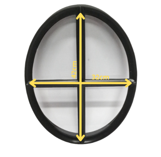 Ossenoog 420x320mm Zwart Vast