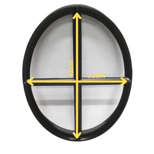 Ossenoog 420x320mm Zwart Vast