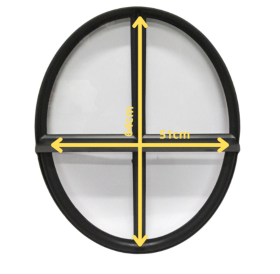 Ossenoog 510x640mm Zwart Open