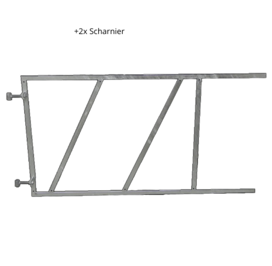 Poortframe 150x80cm verstelbaar vuurverzinkt staal 2mm dikte