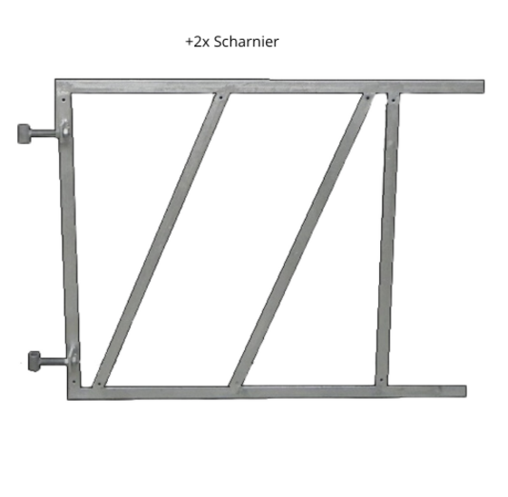 Verstelbaar poortframe 100x80cm vuurverzinkt staal 2mm dikte