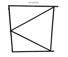 Verstelbaar poortframe 150x155 cm - staal 1.8mm - zwart gepoedercoat