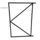 Verstelbaar poortframe 110x155cm staal 1.8mm zwart gepoedercoat