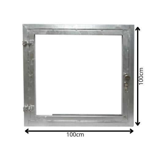 Stalraam Links Model 100x100cm Vuurverzinkt