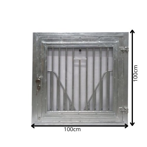 Stalraam Kantelbaar 100x100cm - V Rooster Vuurverzinkt