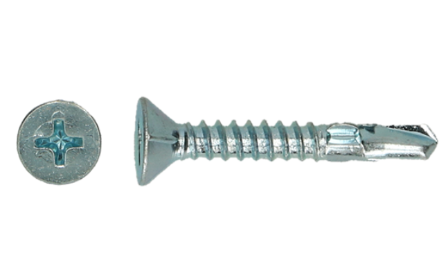 Zelftapschroef 4,20x32mm - Wit verzinkt