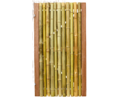 Bamboe tuindeur 100x180 cm op gegalvaniseerd stalen frame Giant
