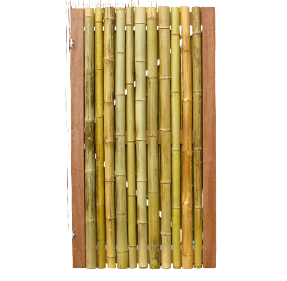 Bamboe tuindeur 100x180 cm op gegalvaniseerd stalen frame Giant