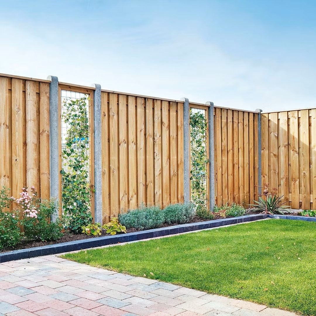 Hout Beton Schutting