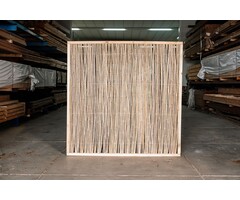 Bamboe schutting Naturel Houten Frame 180X180( met kader)