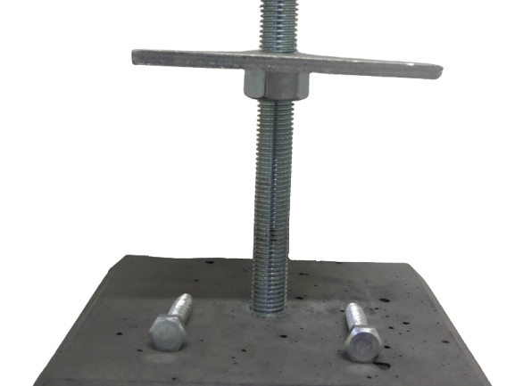 Betonpoer 58 cm hoog met verstelbare kop 17x17 cm antraciet